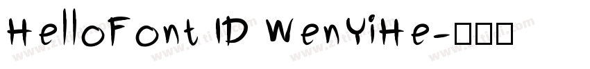 HelloFont ID WenYiHe字体转换